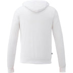 Garner Lightweight Knit Zip Hoodie with Thumb Holes for Men Sublimation - White - Back Flat