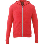 Garner Lightweight Knit Zip Hoodie with Thumb Holes for Men Transfer - Team Red Heather - Front