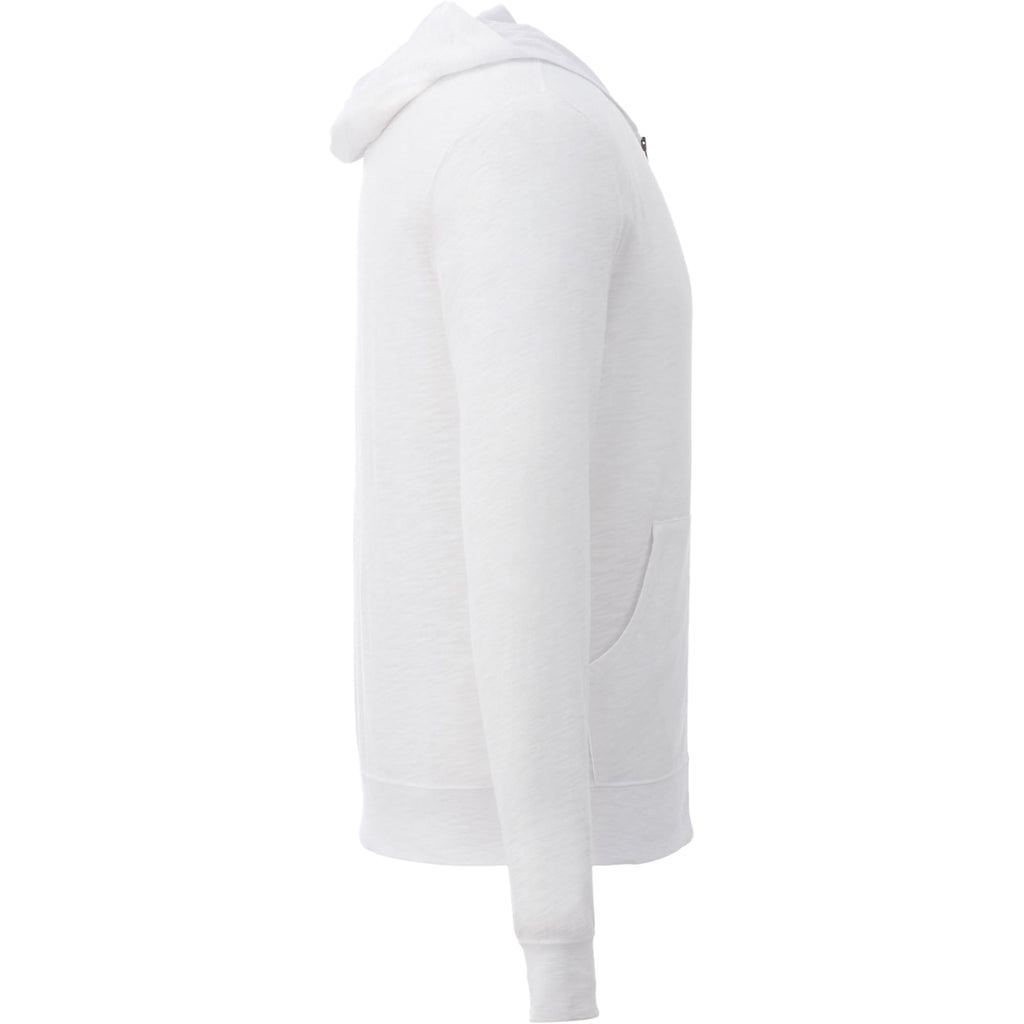 Garner Lightweight Knit Zip Hoodie with Thumb Holes for Men Transfer - White - Right Side