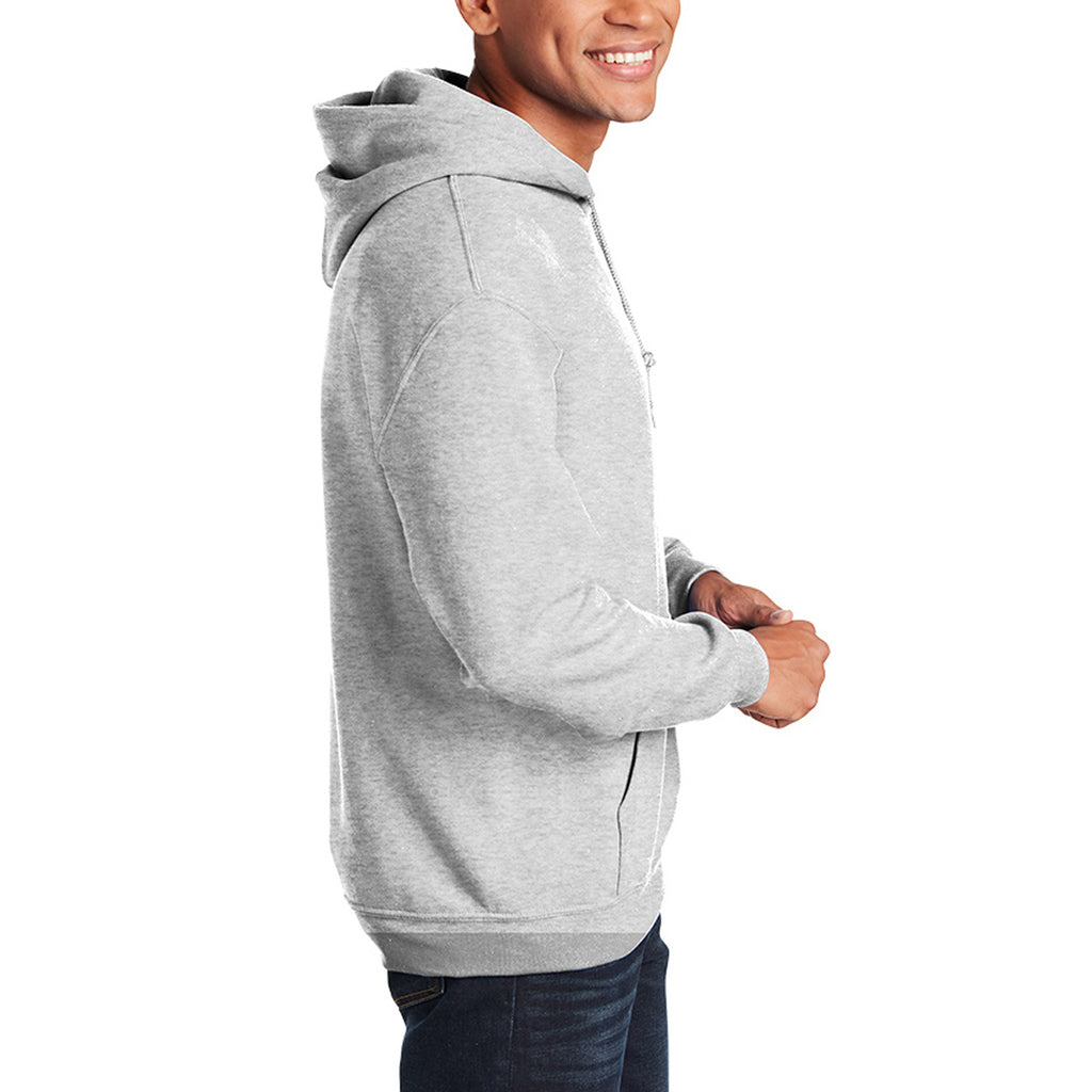 Gildan Heavy Blend Hooded Sweatshirt, Adult - Ash - Right