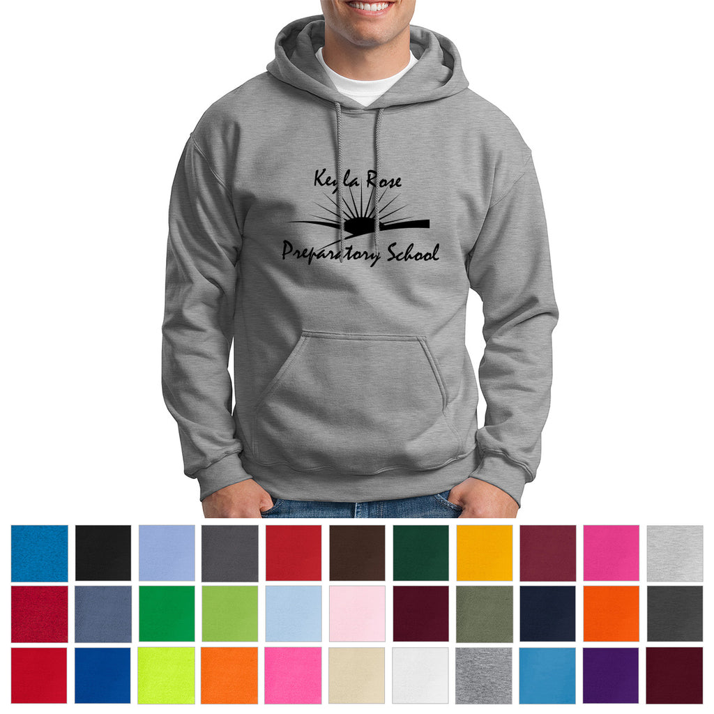 Gildan Heavy Blend Hooded Sweatshirt, Adult - Azalea - a