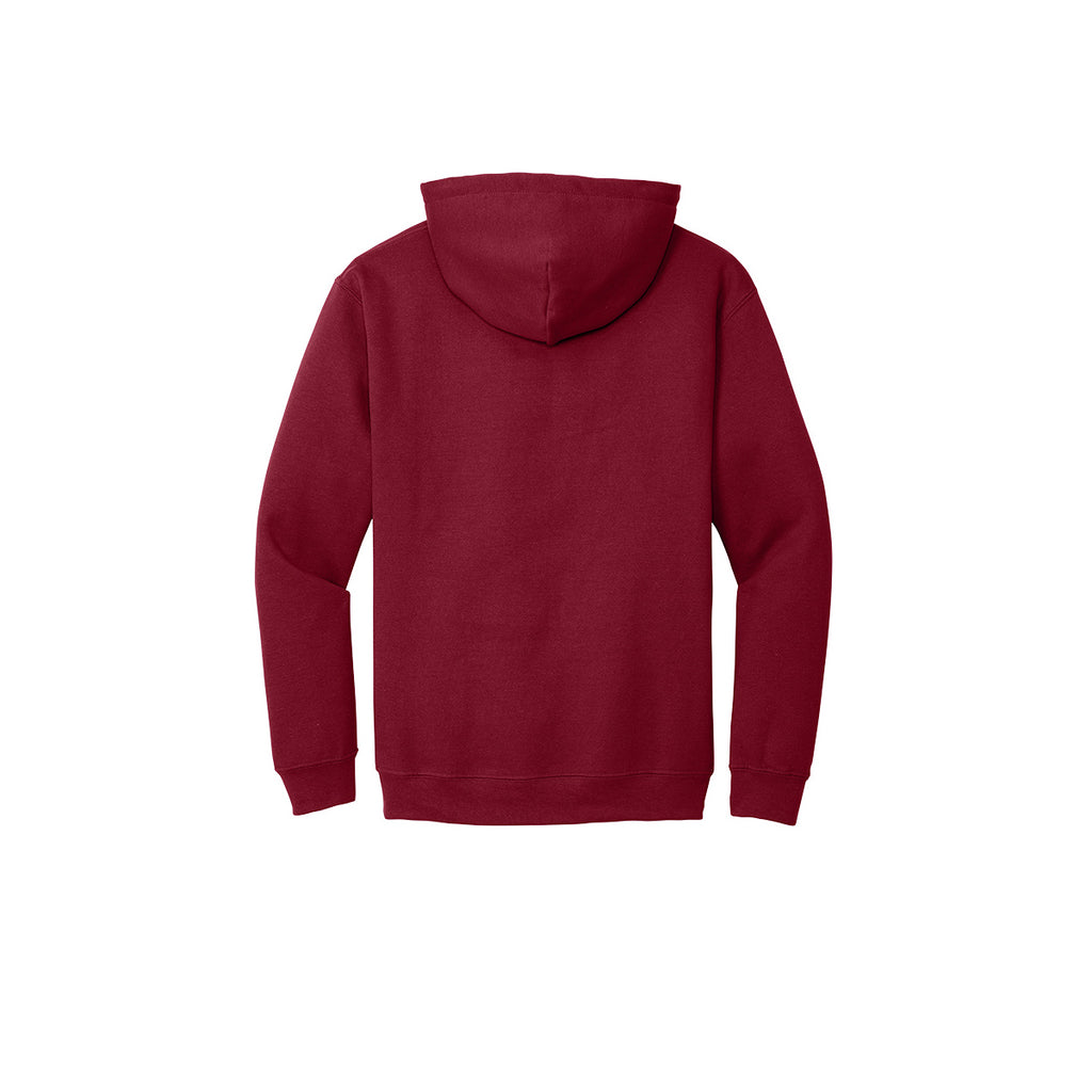 Gildan Heavy Blend Hooded Sweatshirt, Adult - Cardinal Red - flat_back