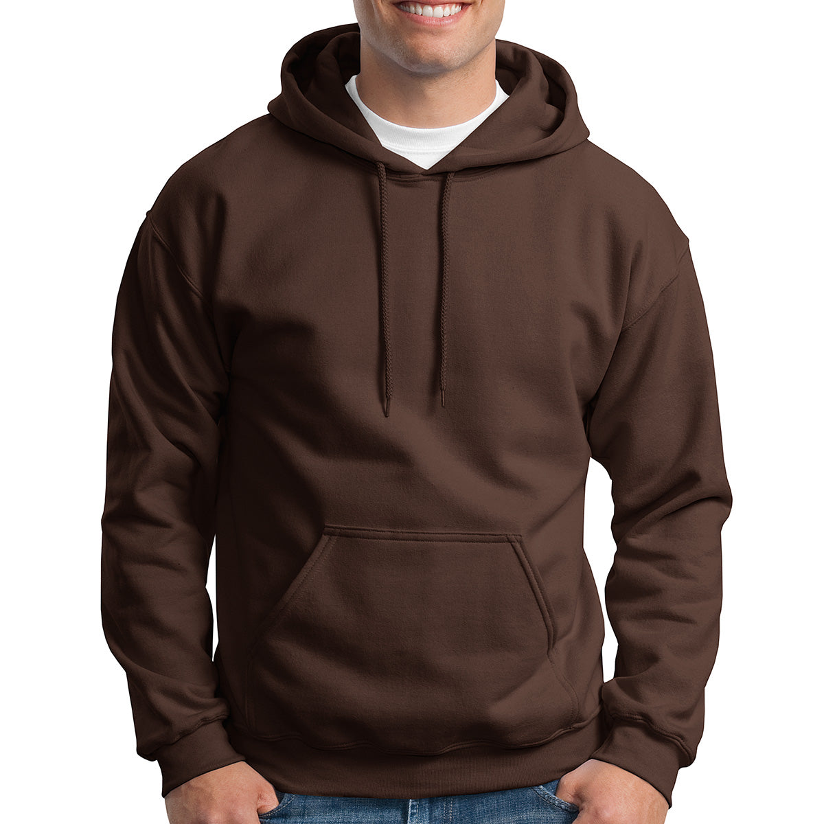 Gildan Heavy Blend Hooded Sweatshirt, Adult - Dark Chocolate