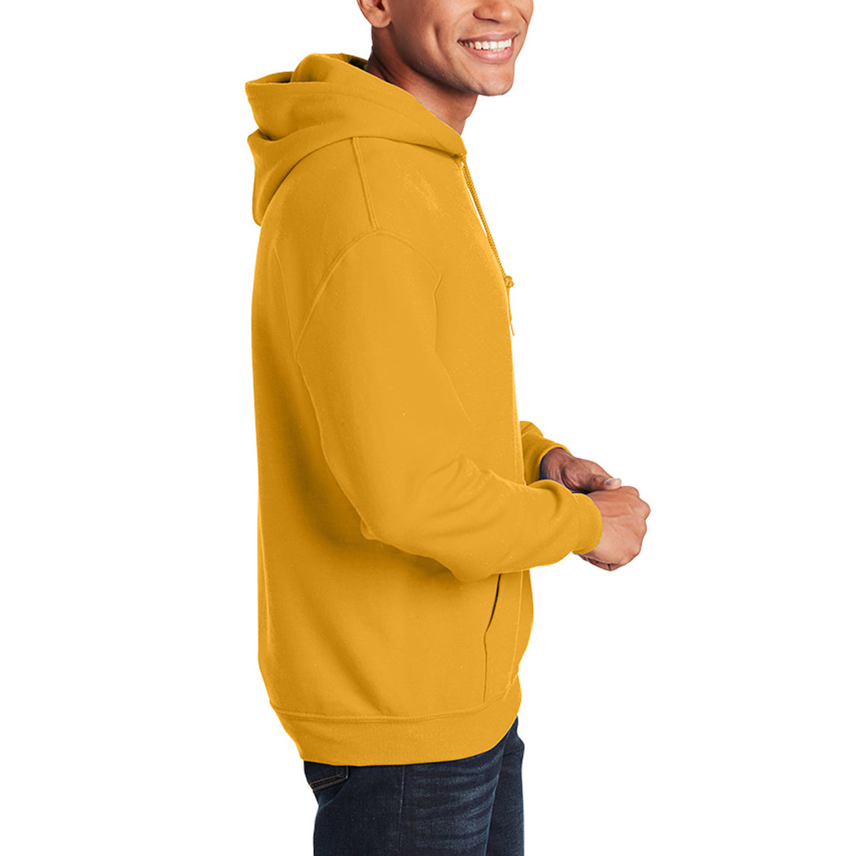 Gildan Heavy Blend Hooded Sweatshirt, Adult - Gold - Right