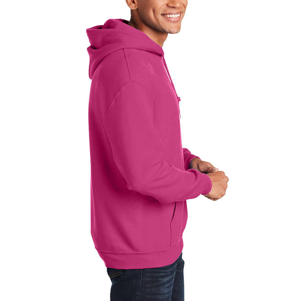 Gildan Heavy Blend Hooded Sweatshirt, Adult - Heliconia - Right