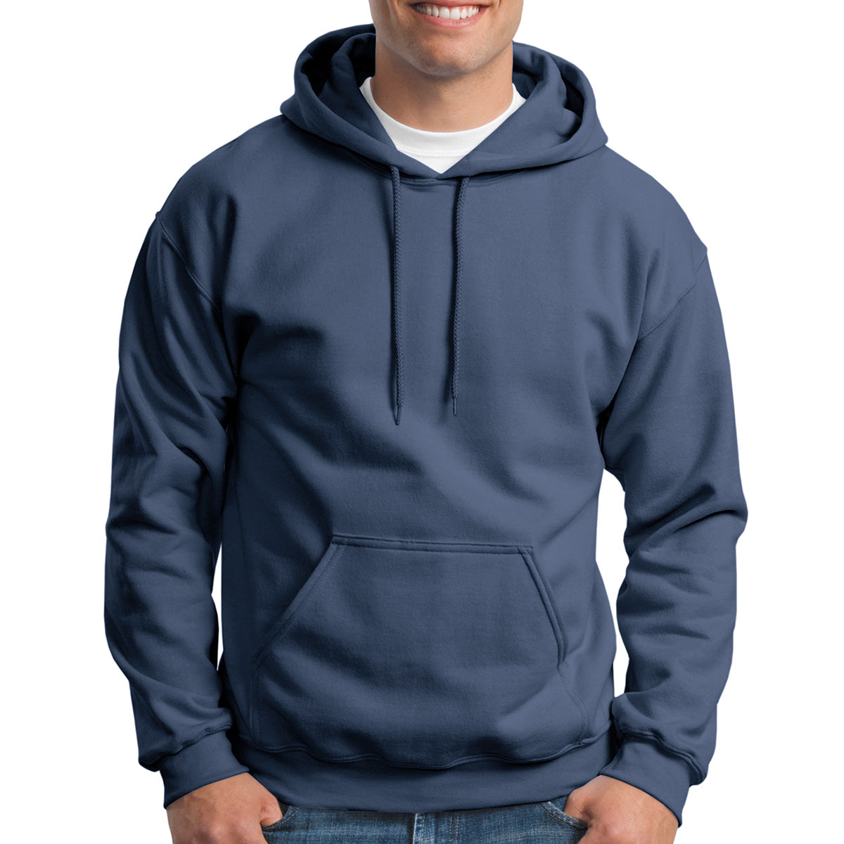 Gildan Heavy Blend Hooded Sweatshirt, Adult - Indigo Blue