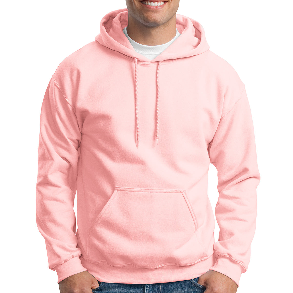 Gildan Heavy Blend Hooded Sweatshirt, Adult - Light Pink