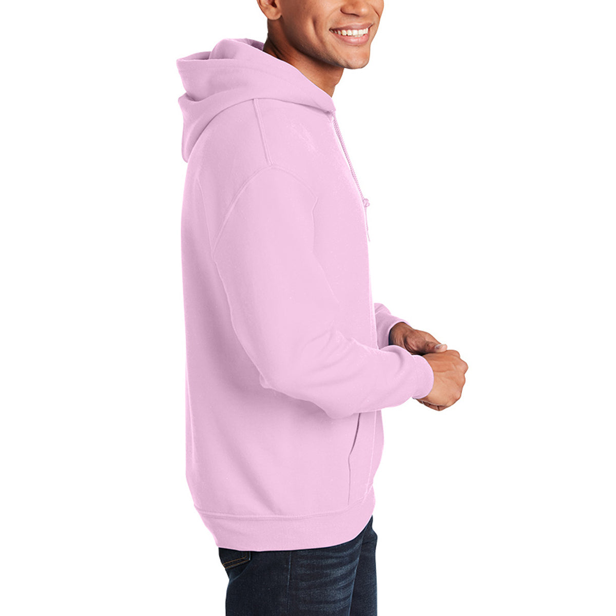 Gildan Heavy Blend Hooded Sweatshirt, Adult - Light Pink - Right