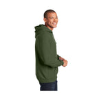 Gildan Heavy Blend Hooded Sweatshirt, Adult - Military Green - model_side