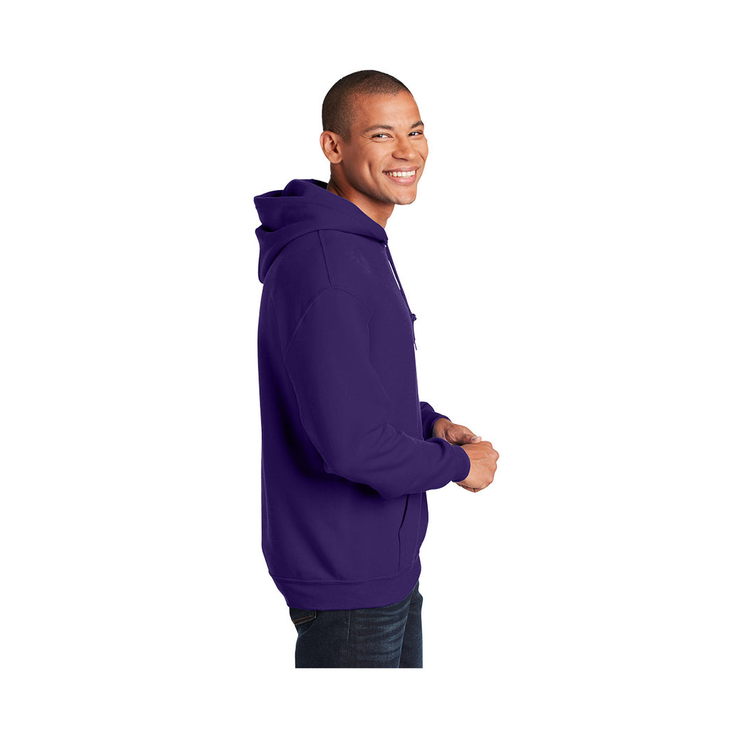 Gildan Heavy Blend Hooded Sweatshirt, Adult - Purple - model_side