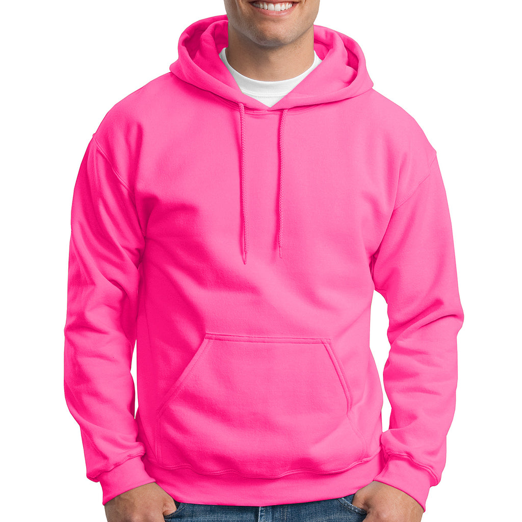 Gildan Heavy Blend Hooded Sweatshirt, Adult - Safety Pink