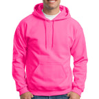 Gildan Heavy Blend Hooded Sweatshirt, Adult - Safety Pink