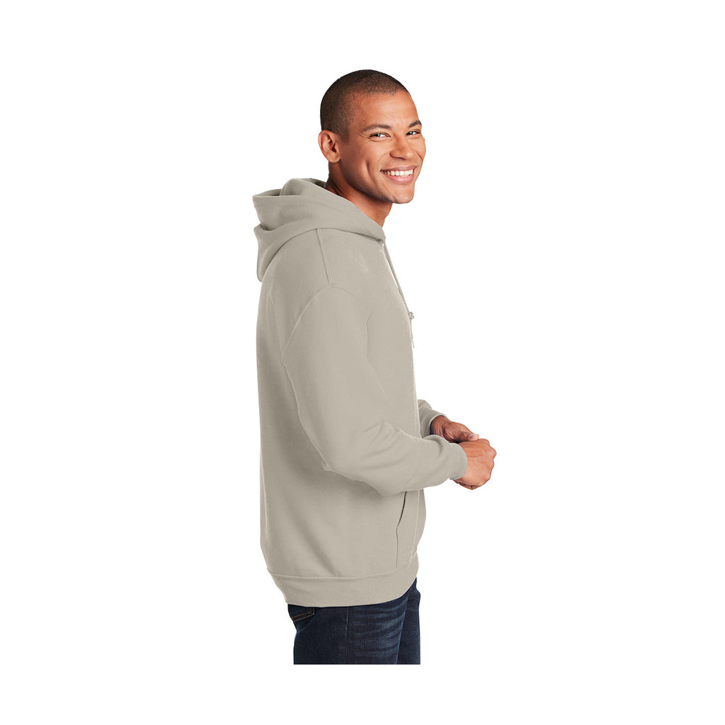Gildan Heavy Blend Hooded Sweatshirt, Adult - Sand - model_side