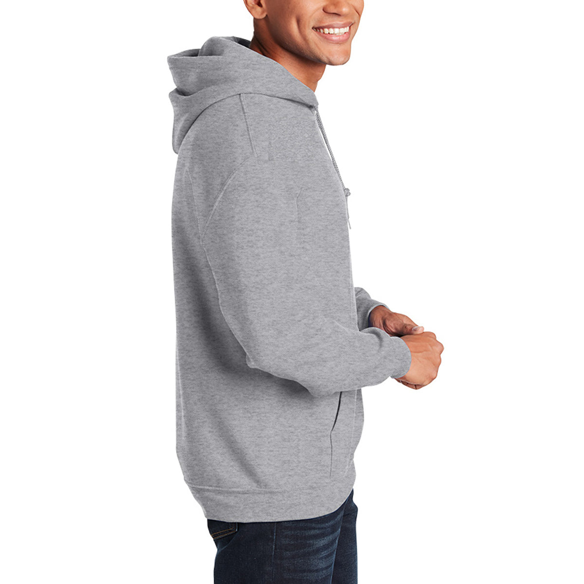 Gildan Heavy Blend Hooded Sweatshirt, Adult - Sport Grey - Right