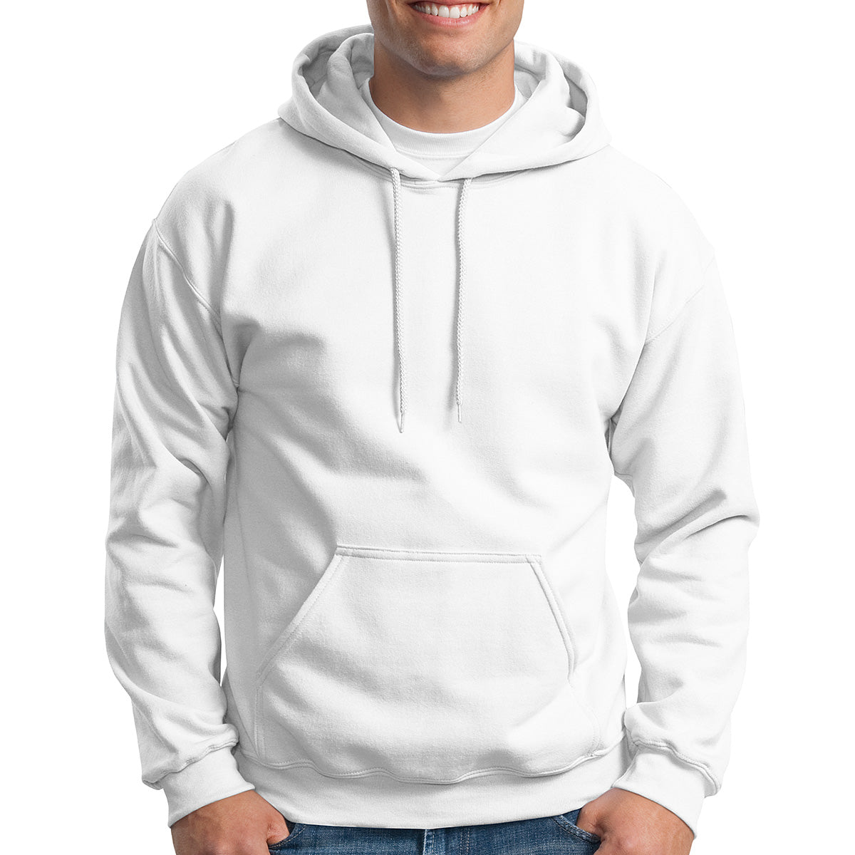 Gildan Heavy Blend Hooded Sweatshirt, Adult - White