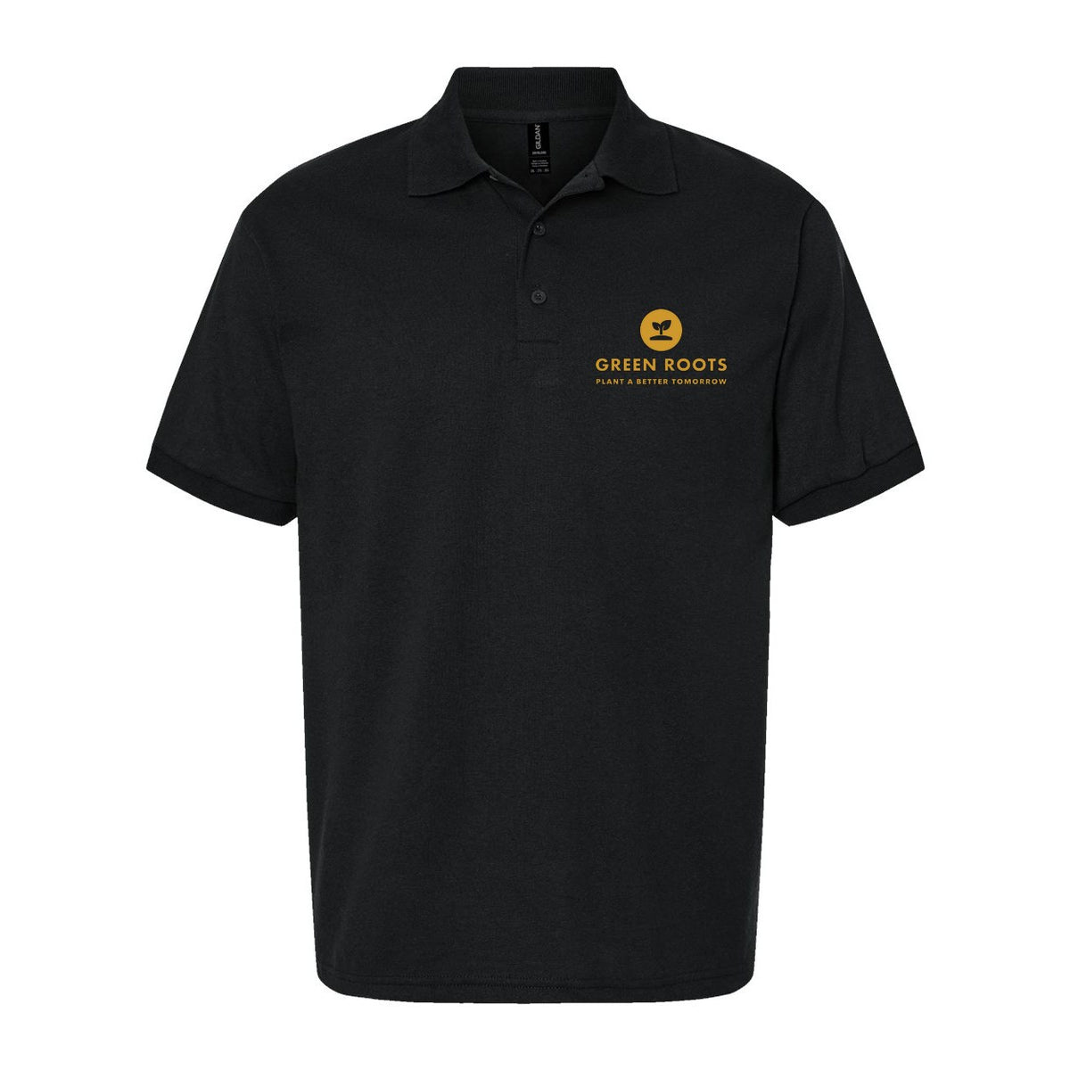 Gildan Unisex DryBlend® Polo Embroidery - Black - Front
