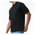 Gildan Unisex DryBlend® Polo Embroidery - Black - On Model Side