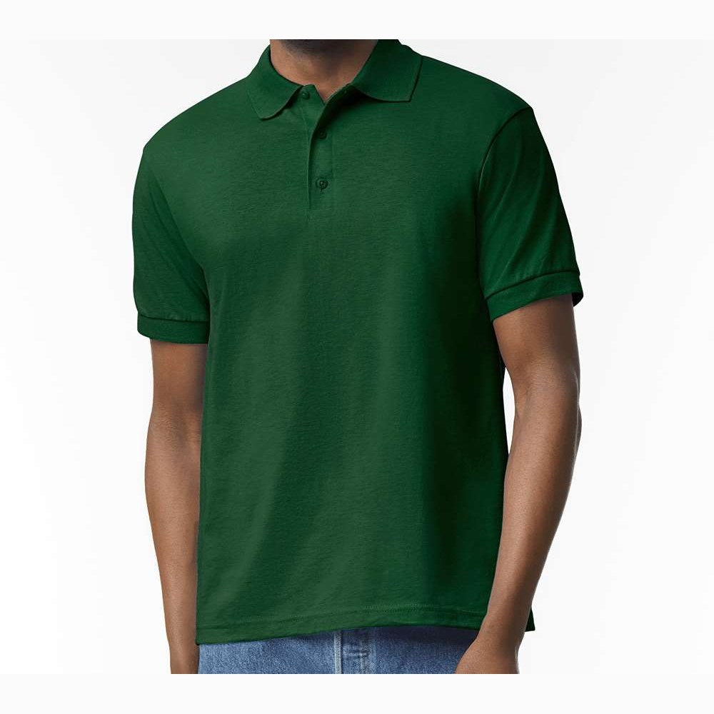 Gildan Unisex DryBlend® Polo Embroidery - Forest Green - On Model Front