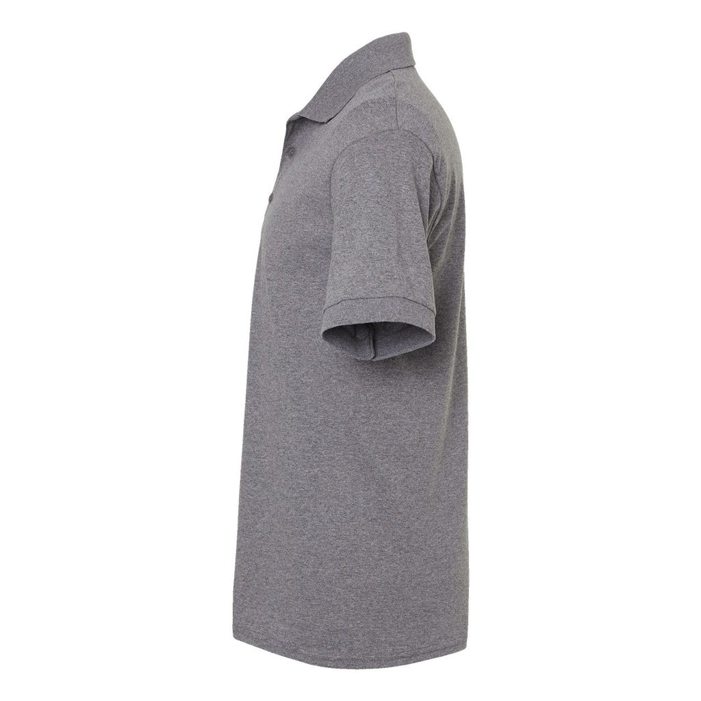 Gildan Unisex DryBlend® Polo Embroidery - Graphite Heather - Direct Side