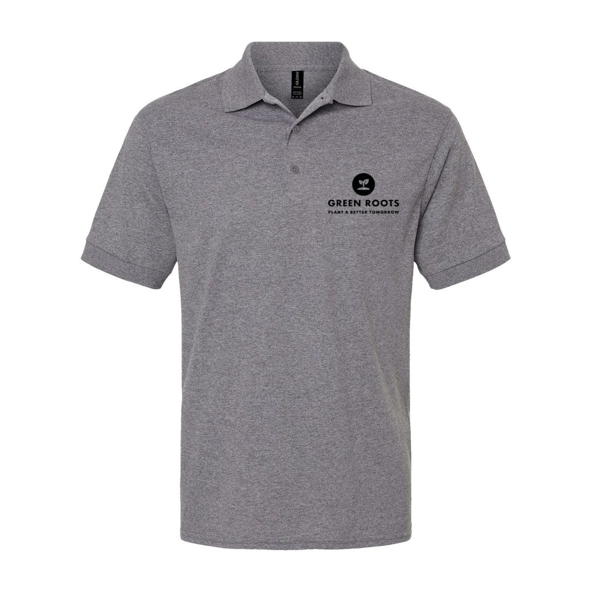 Gildan Unisex DryBlend® Polo Embroidery - Graphite Heather - Front