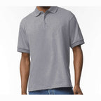 Gildan Unisex DryBlend® Polo Embroidery - Graphite Heather - On Model Front