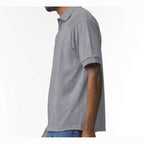 Gildan Unisex DryBlend® Polo Embroidery - Graphite Heather - On Model Side