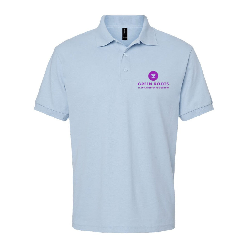 Gildan Unisex DryBlend® Polo Embroidery - Light Blue - Front