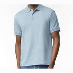 Gildan Unisex DryBlend® Polo Embroidery - Light Blue - On Model Front