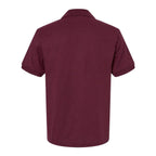 Gildan Unisex DryBlend® Polo Embroidery - Maroon - Back