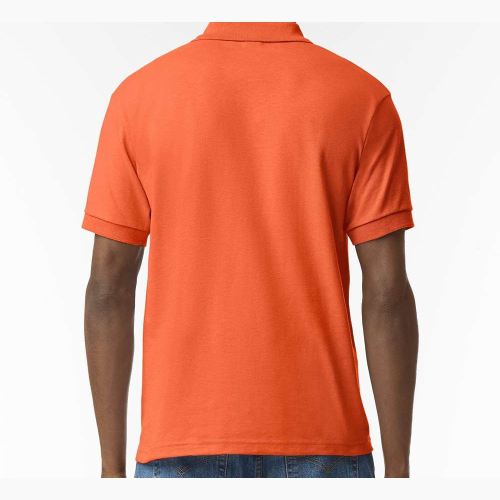 Gildan Unisex DryBlend® Polo Embroidery - Orange - On Model Back
