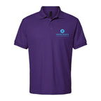 Gildan Unisex DryBlend® Polo Embroidery - Purple - Front