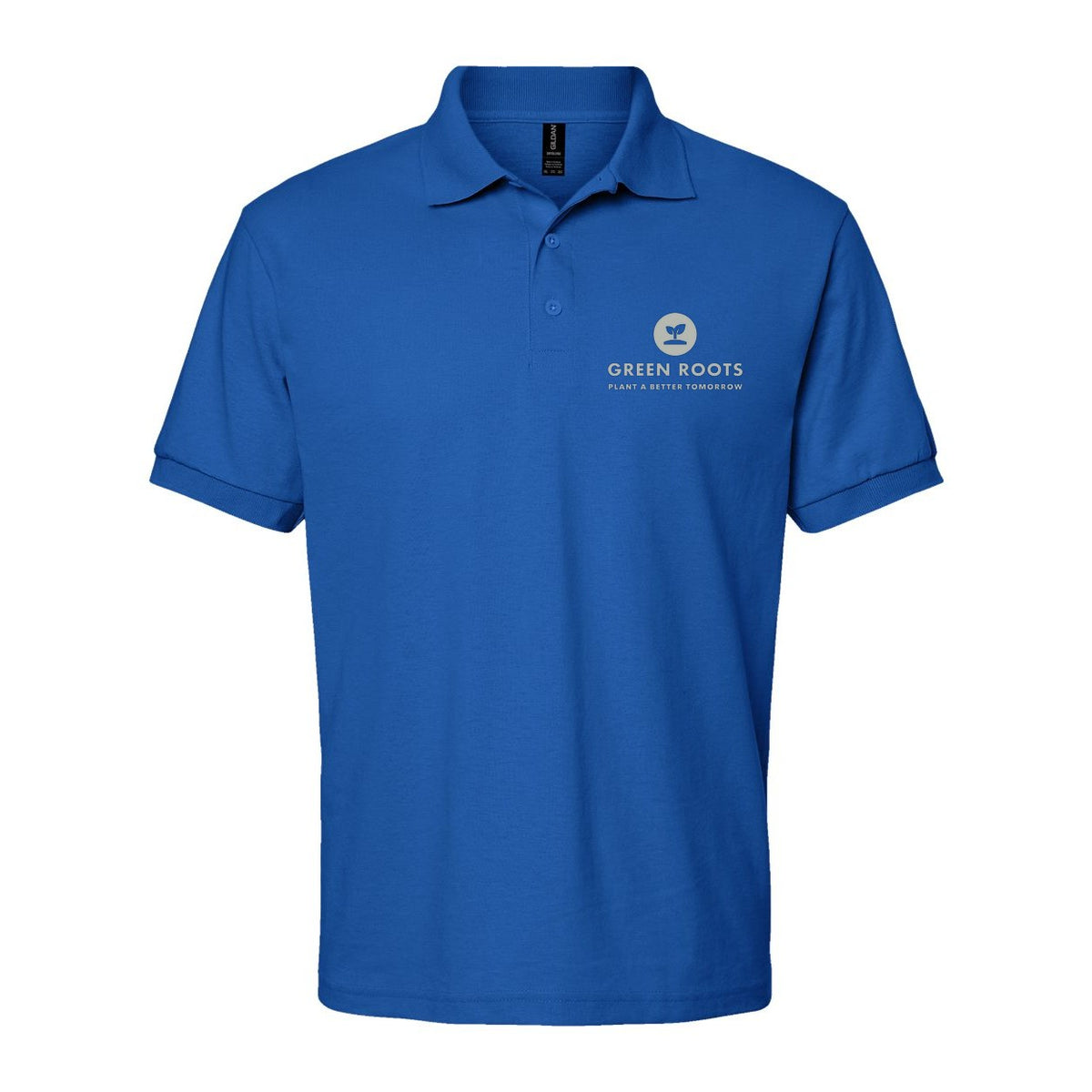 Gildan Unisex DryBlend® Polo Embroidery - Royal - Front