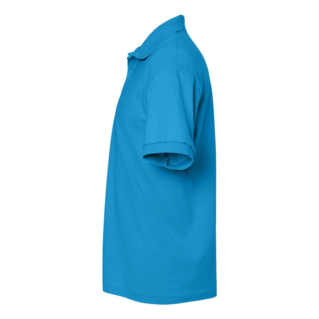 Gildan Unisex DryBlend® Polo Embroidery - Sapphire - Direct Side