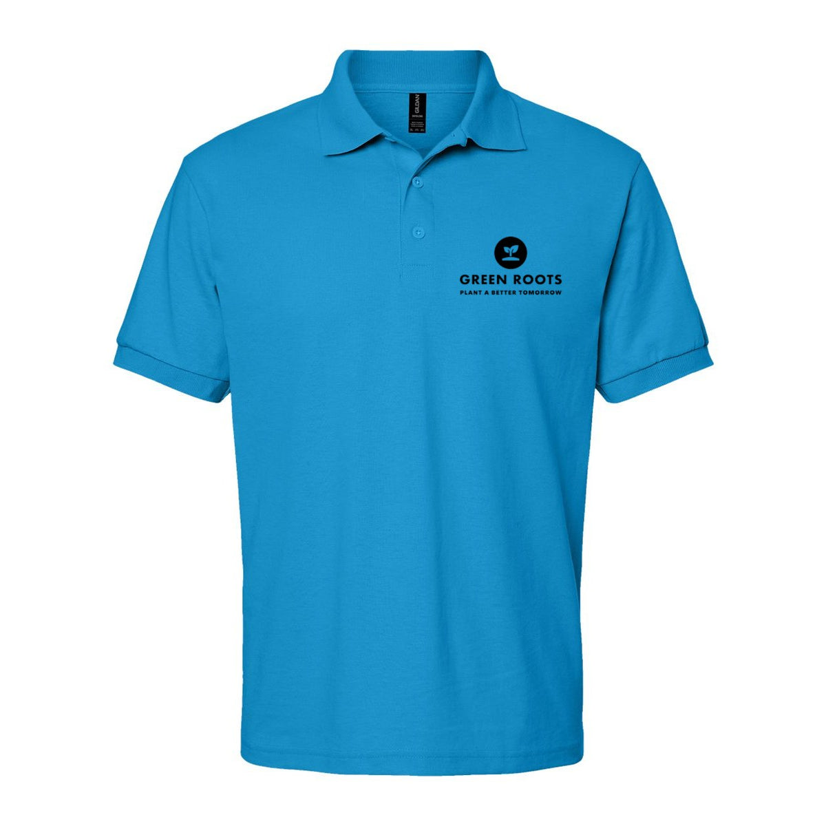 Gildan Unisex DryBlend® Polo Embroidery - Sapphire - Front