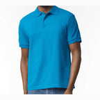 Gildan Unisex DryBlend® Polo Embroidery - Sapphire - On Model Front