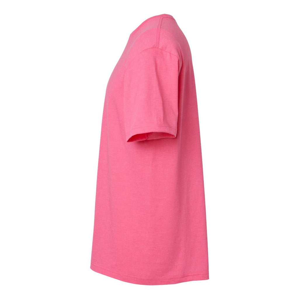 Gildan Unisex Softstyle® CVC T-Shirt Full Color - Pink Lemonade Mist - Direct Side
