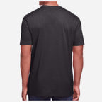 Gildan Unisex Softstyle® CVC T-Shirt Full Color - Pitch Black Mist - On Model Back