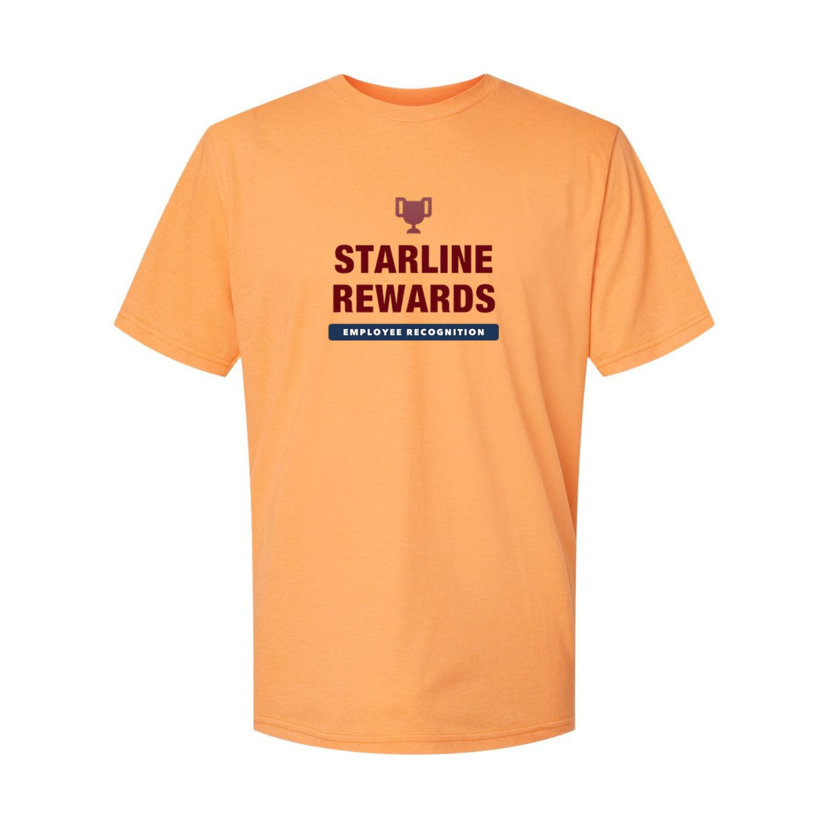 Gildan Unisex Softstyle® CVC T-Shirt Full Color - Tangerine Mist - Front