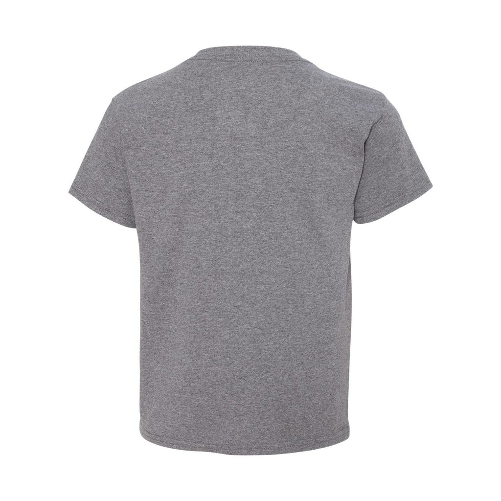 Gildan Youth DryBlend® T-Shirt Full Color - Graphite Heather - Back