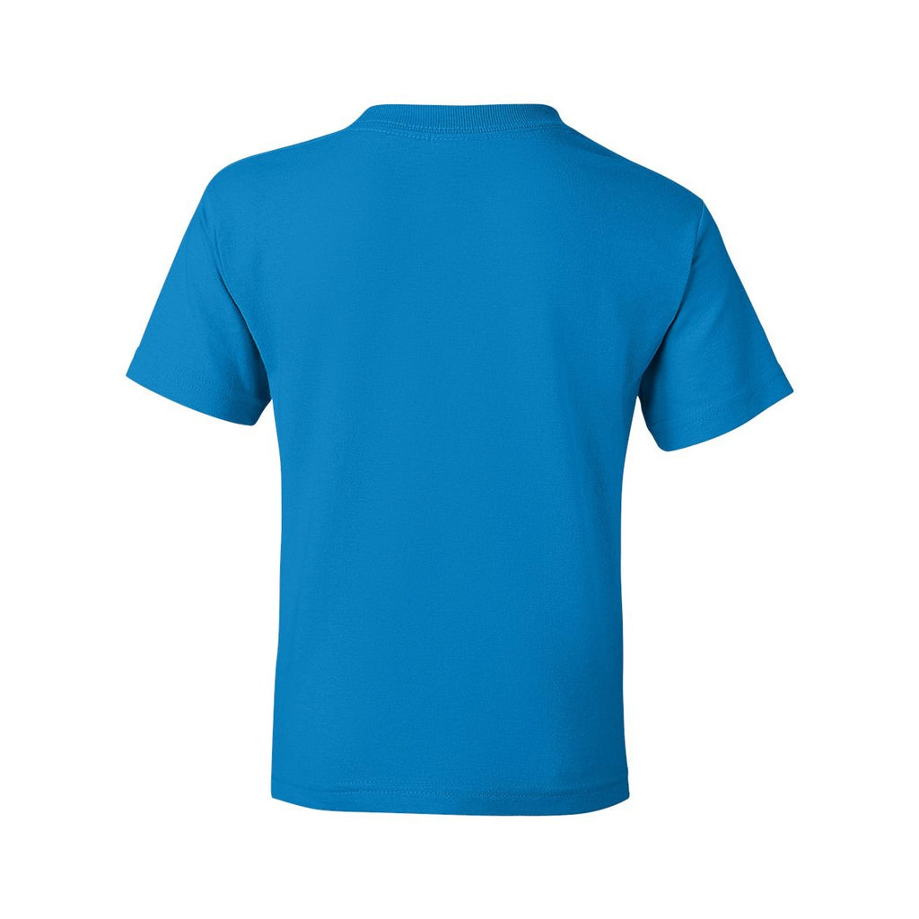 Gildan Youth DryBlend® T-Shirt Full Color - Sapphire - Back