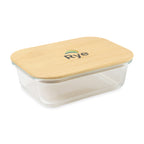 Glass Storage Container with Bamboo Lid, 2 Cups Full Color - Bamboo - View 1
