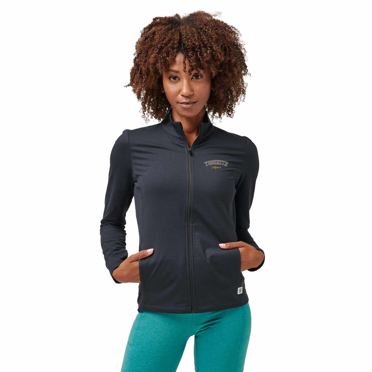 Greatness Wins Core Tech Full Zip for Women Embroidery - GW Black - Front 2
