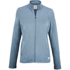 Greatness Wins Core Tech Full Zip for Women Embroidery - Superior Blue Heather - Front