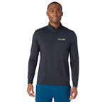 Greatness Wins Core Tech Quarter Zip for Men Embroidery - GW Black - Front 2