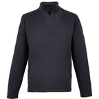 Greatness Wins Core Tech Quarter Zip for Men Embroidery - GW Black - Front