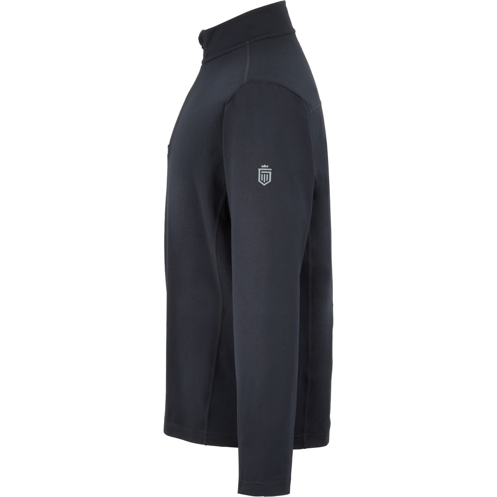 Greatness Wins Core Tech Quarter Zip for Men Embroidery - GW Black - Left Side