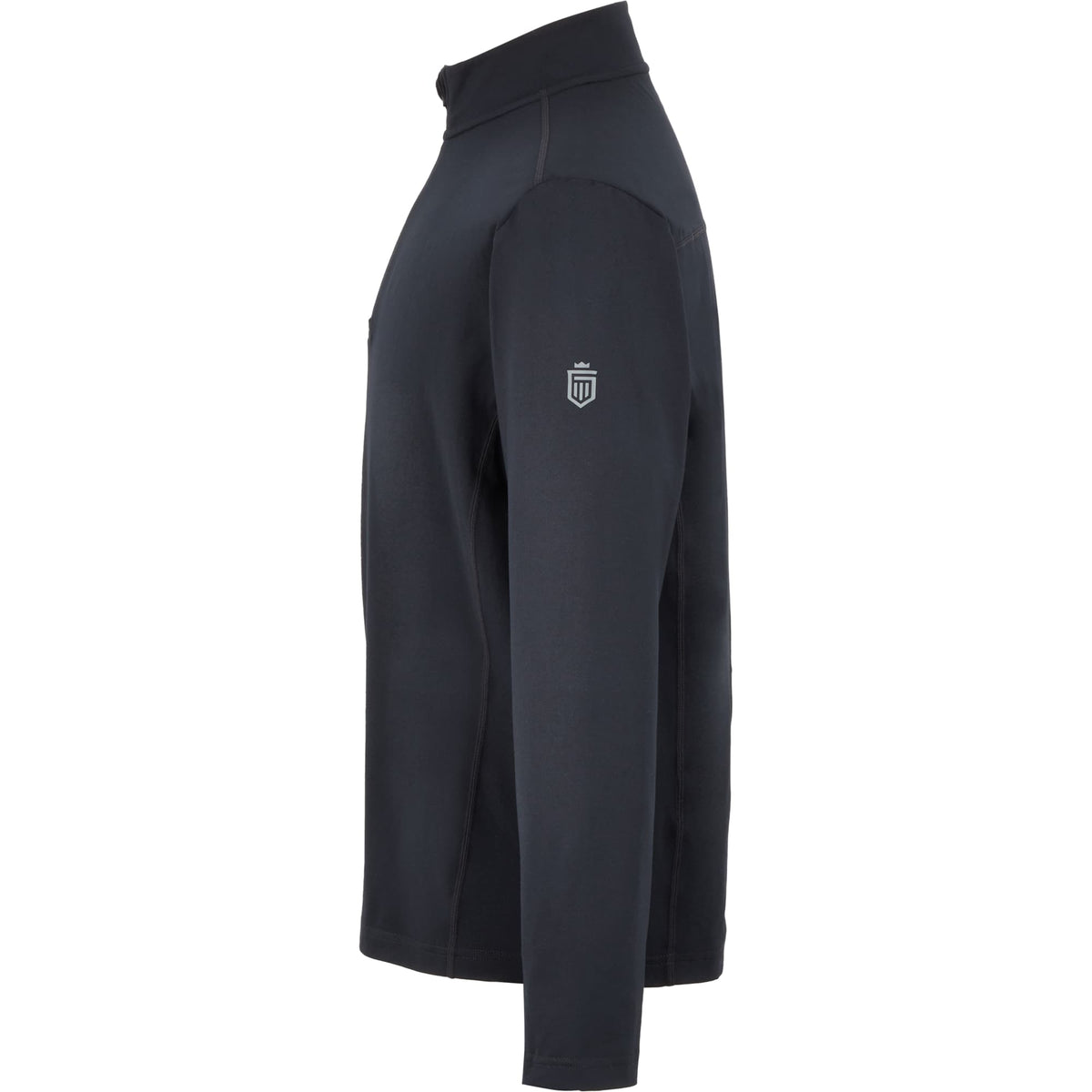 Greatness Wins Core Tech Quarter Zip for Men Embroidery - GW Black - Left Side