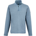 Greatness Wins Core Tech Quarter Zip for Men Embroidery - Superior Blue Heather - Front