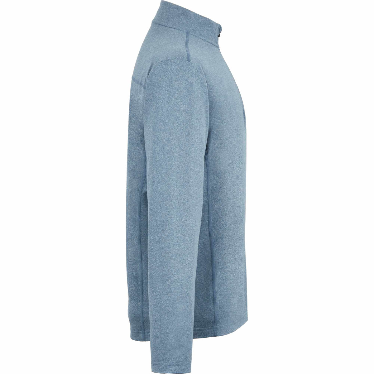 Greatness Wins Core Tech Quarter Zip for Men Embroidery - Superior Blue Heather - Right Side