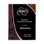 Halley Plaque, Small - Red - Laser Engraving
